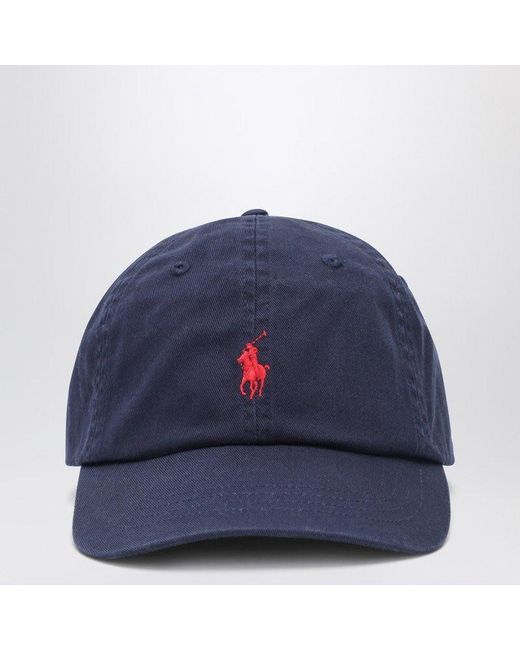 Polo Ralph Lauren Blue Baseball Cap With Logo for men