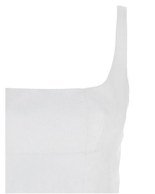 Giovanni bedin White Pleated Dress