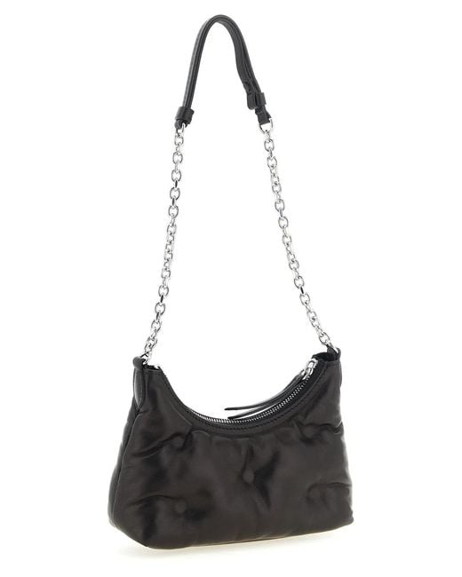 Maison Margiela Black 'Glam Slam Hobo Micro' Shoulder Bag