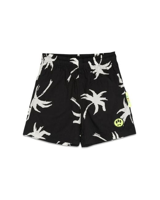 Barrow Black Poplin Shorts