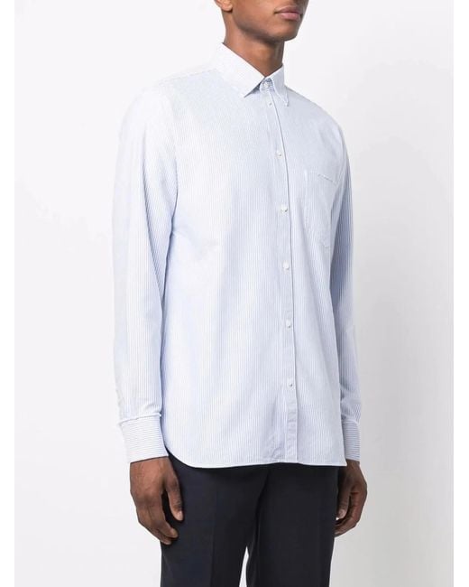 Golden Goose Deluxe Brand White Striped Shirt for men
