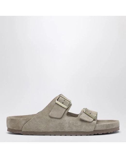 Birkenstock White Arizona Slide for men