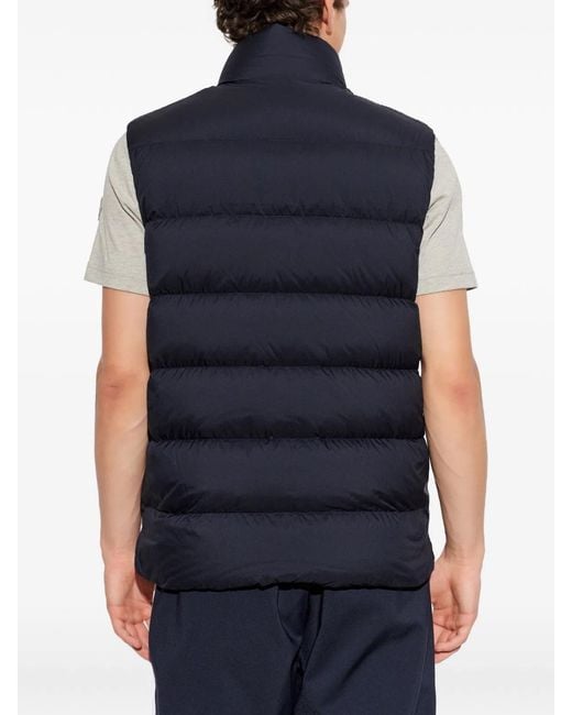 Moncler Blue Tibb Quilted Gilet for men