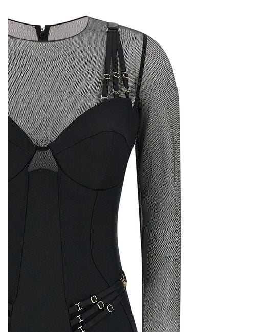 Elisabetta Franchi Black Polyamide Jumpsuit