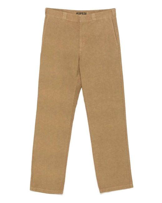 Aspesi Natural Cotton Linen Pants for men