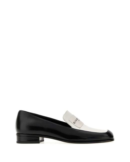 Givenchy Black Tux Loafers Bicolor