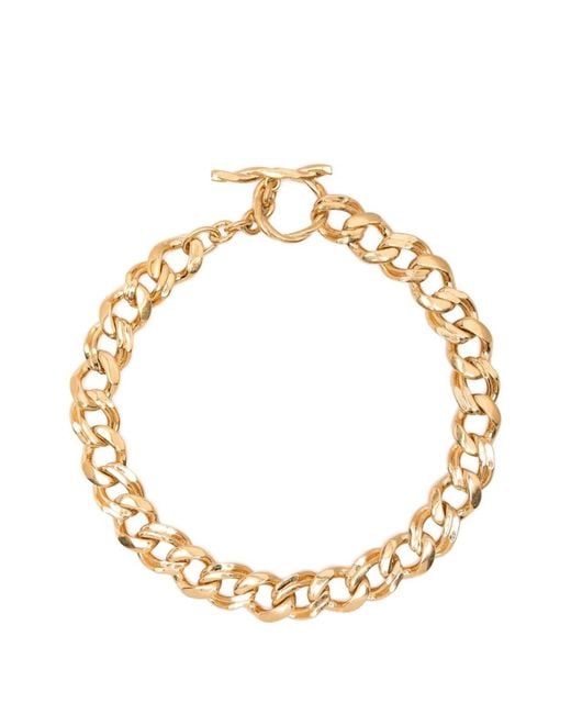 Saint Laurent Metallic Metal Chain Choker