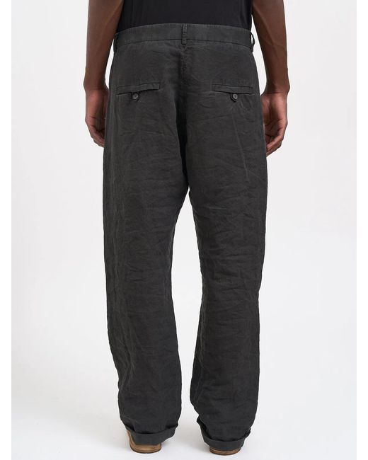 Poeme Bohemien Black Over Fit Pants for men