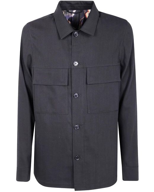 Paul Smith Blue Shirt Jacket for men