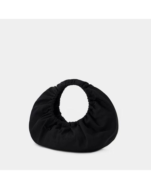 Alexander Wang Black Crescent Medium Shoulder Bag In Nylon
