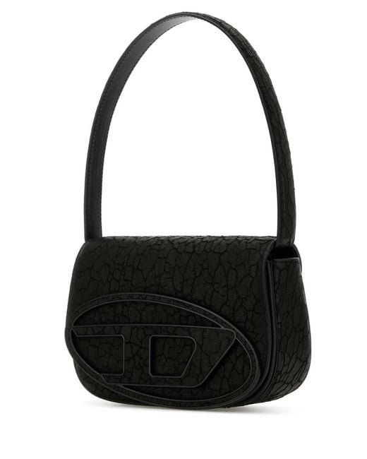 DIESEL Black Leather 1Dr Shoulder Bag