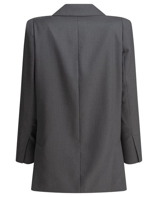 Max Mara Black Virgin Wool Mahair Silk Jacket