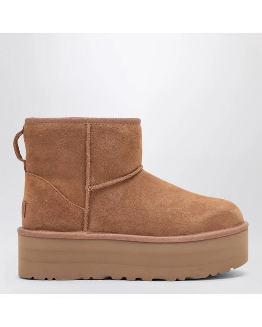 Ugg Brown Classic Mini Platform Boots
