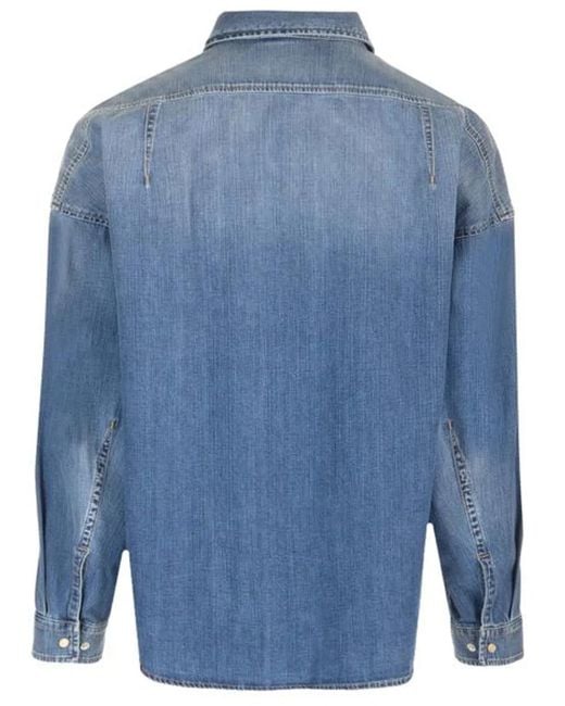 McQueen Blue Denim Shirt for men