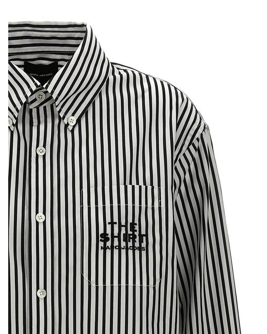 Marc Jacobs Gray 'The Striped Shirt' Shirt
