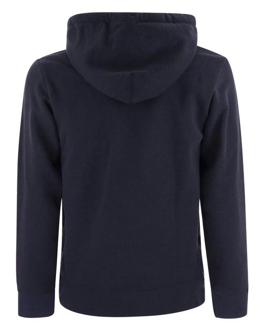 Patagonia Blue Cotton Blend Hoodie for men