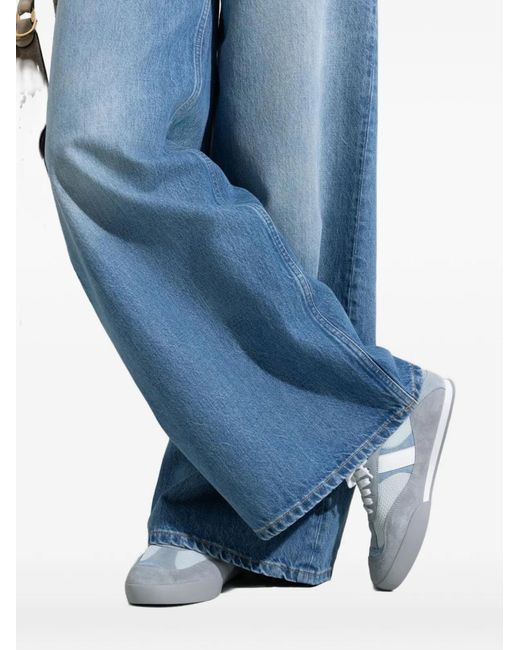 Chloé White Round Toe Kick Sneakers