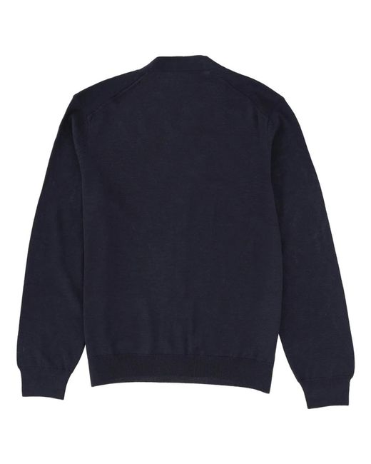 Maison Kitsuné Blue Maison Kitsuné "Fox Head" Cardigan for men