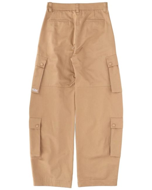MSGM Natural Cargo Pants