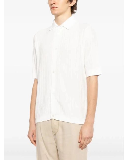Lardini White Short Sleeves Polo Shirt for men