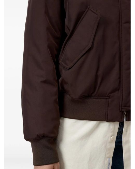 Closed Brown Baseball Collar Jacket