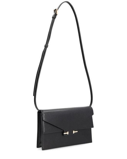 Tom Ford Black Leather Shoulder Bag
