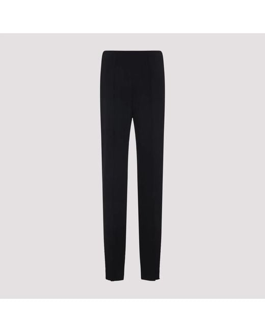 Giorgio Armani Black Straight Viscose Trousers