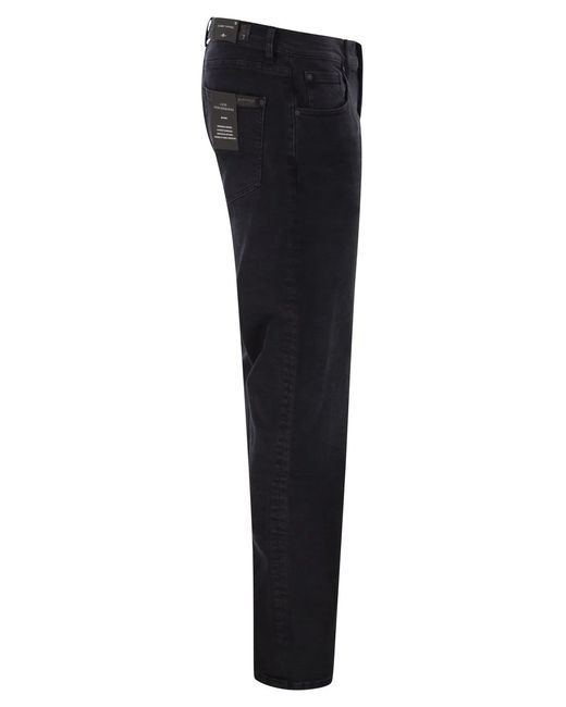 7 For All Mankind Blue Slimmy Tapered Low Jeans for men