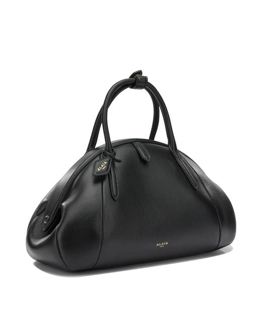 Alaïa Black Alaia "Purse Top Handle" Medium Handbag