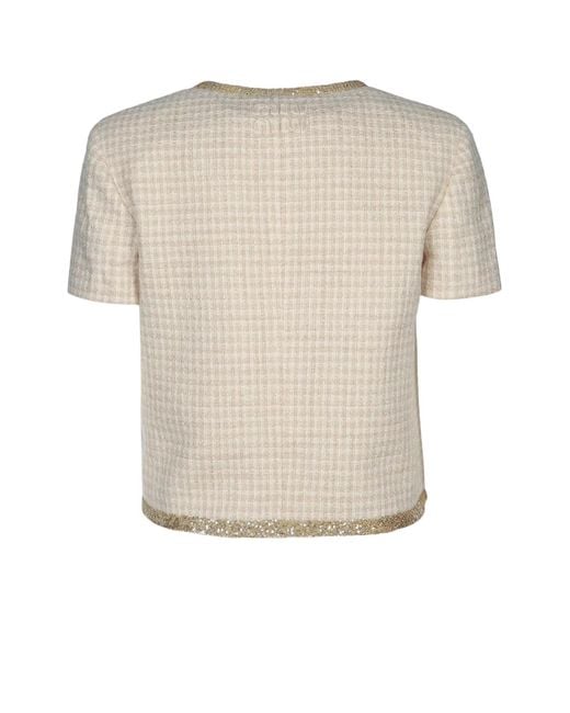 Miu Miu Natural Check-Pattern Tweed Jacket