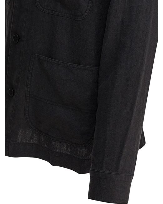 Alex Mill Black Garment Dyed Work Jacket for men