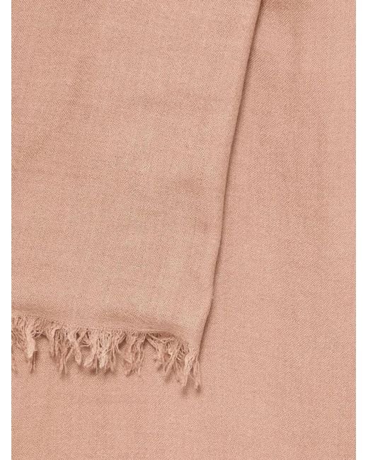 Faliero Sarti Pink Kundy Sequin-Embellished Wool Scarf