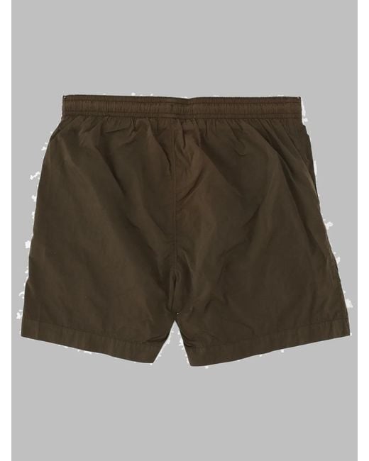 C P Company Green Beachwear Boxer Shorts