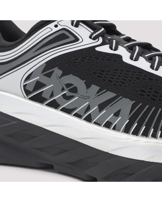 Hoka One One Black Textile Bondi 7 Sneakers for men