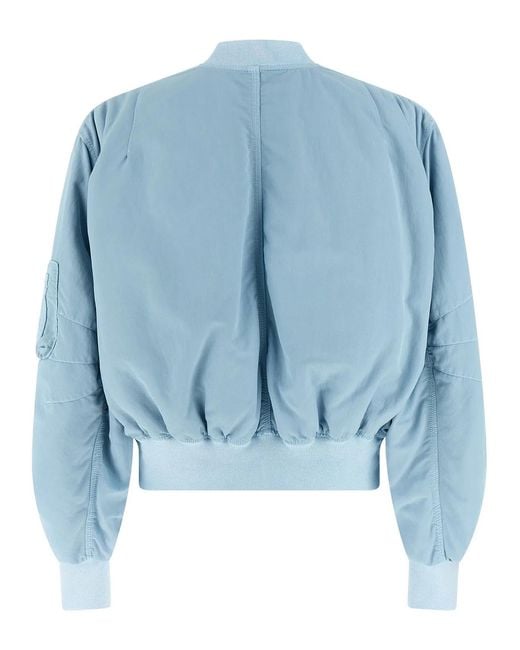 The Attico Blue 'Anja' Bomber Jacket