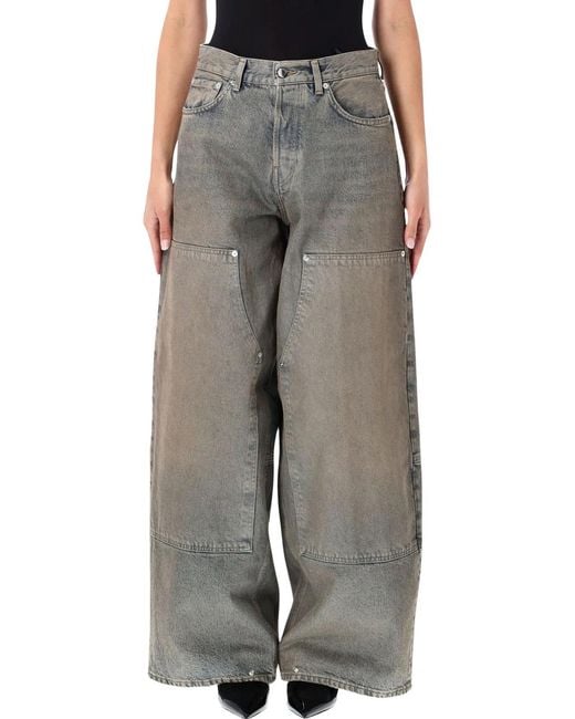 Haikure Gray "Legacy Ziggy" Wide Leg Jeans