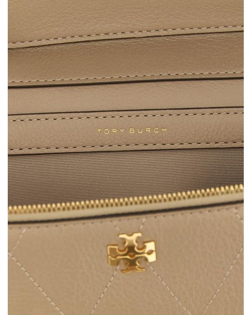 Tory Burch Brown 'Charlie' Vanity Case Crossbody Bag
