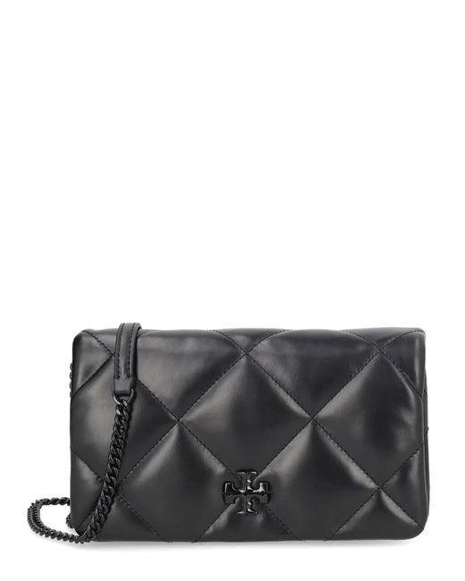 Tory Burch Gray "Kira" Wallet With Chain