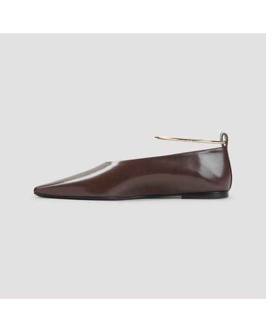 Jil Sander Brown Ring Ballerina