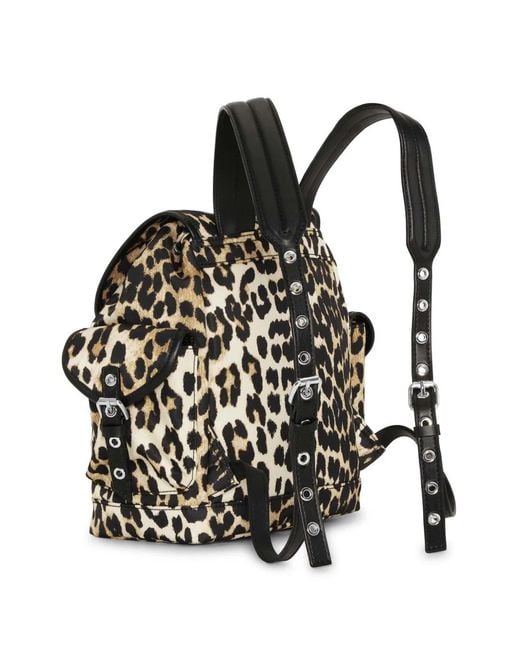 Ganni Black Bucky Nylon Small Backpack
