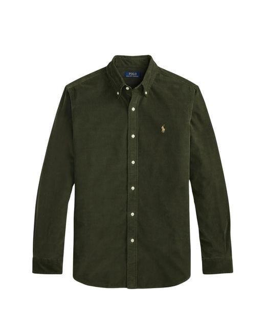 Polo Ralph Lauren Green Long Sleeve Sport Shirt for men