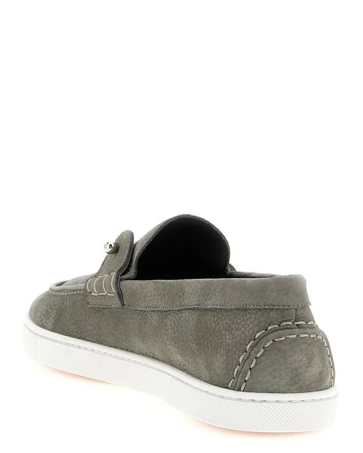 Christian Louboutin Green 'Chambeliboat' Loafers for men