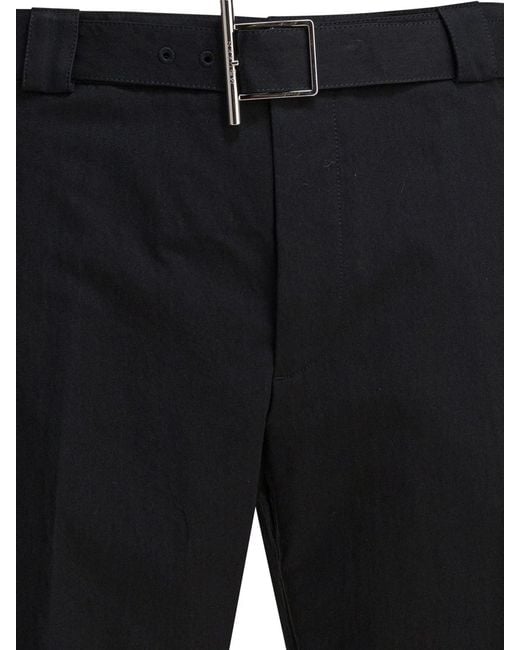 McQueen Black Polyamide Trousers for men
