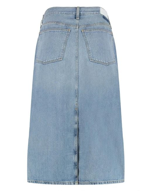 Re/done Blue Re/Done Denim Skirt
