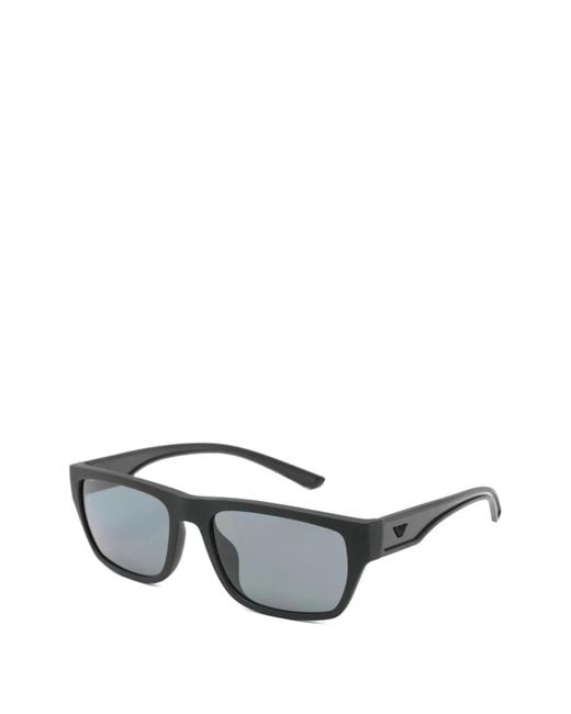 Emporio Armani Gray Acetate Sunglasses for men