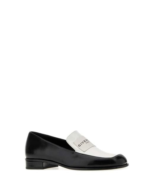 Givenchy Black Tux Loafers Bicolor