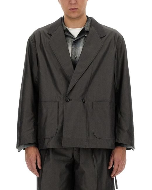 A.I.E. Black Aïe Oversize Jacket for men