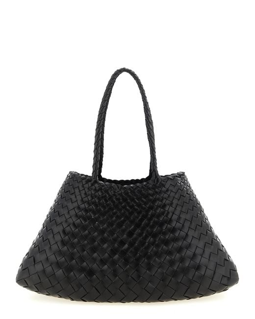 Dragon Diffusion Black 'Santa Croce Big' Shoulder Bag