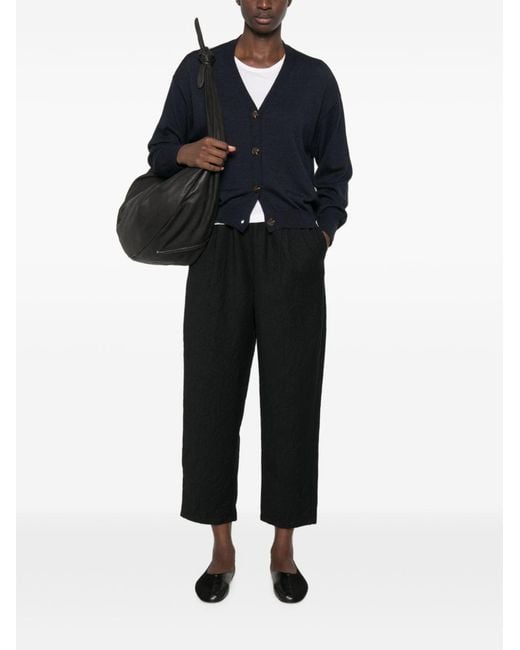 Apuntob Black Wool Trousers