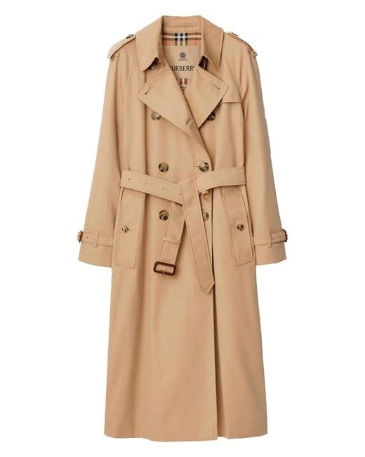 Burberry Natural Long Waterloo Heritage Trench Coat